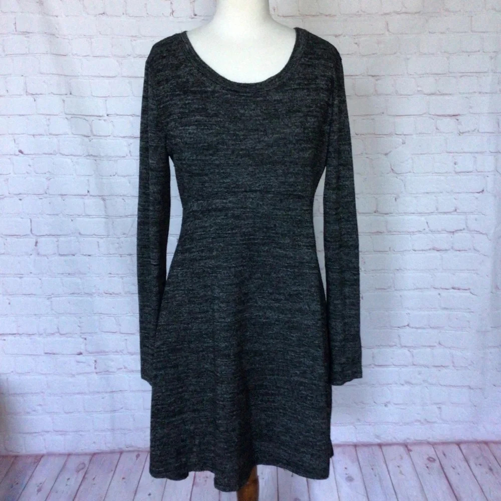 Rolla Coster Gray Long Sleeve High-Low Dress - Size Medium
